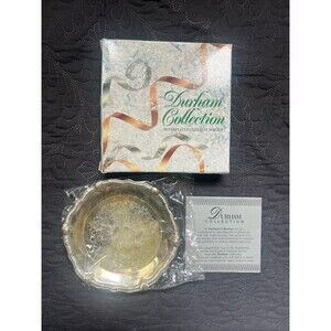 Vintage Silverplated Pedestal Server by Durham Collection Candy Jewellry NIB
